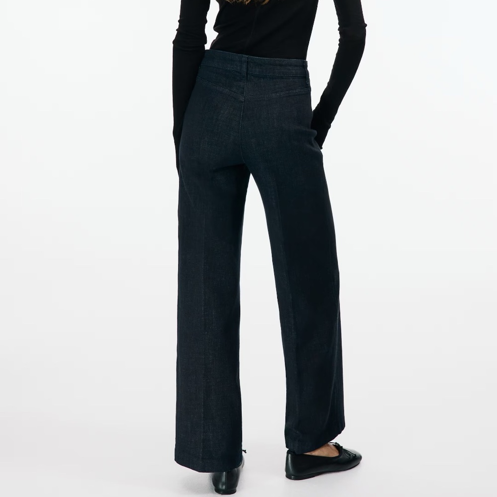 H&M High Waisted Wide Leg Ankle Jeans Size 14 - Picture 3 of 7